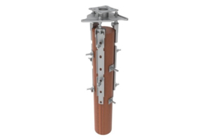 860636779-WP | POLE MOUNT FOR POLE TOPS, WOOD, 8"-14" DIAMETER